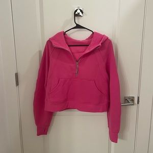 Lululemon Sonic Pink Scuba Oversized Half Zip Hoodie
